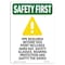 Signmission OSHA Sign, PPE Required Beyond, 10in X 7in Decal, 7" W, 10" H, Portrait, OS-SF-D-710-V-11208 OS-SF-D-710-V-11208 - alternate 1